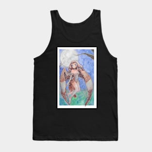 Anime owl-girl in moonlight Tank Top